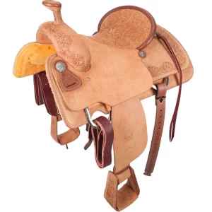Cactus Saddlery Relentless Rough-Out Team Roper Saddle