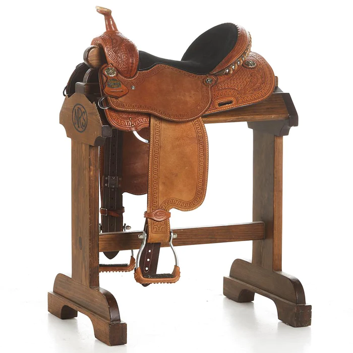Used 14.5in Cactus Charmayne James Barrel Saddle