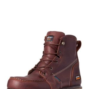 Men's Ariat Rebar Wedge Moc Toe 6" Waterproof Work Boot 10035916