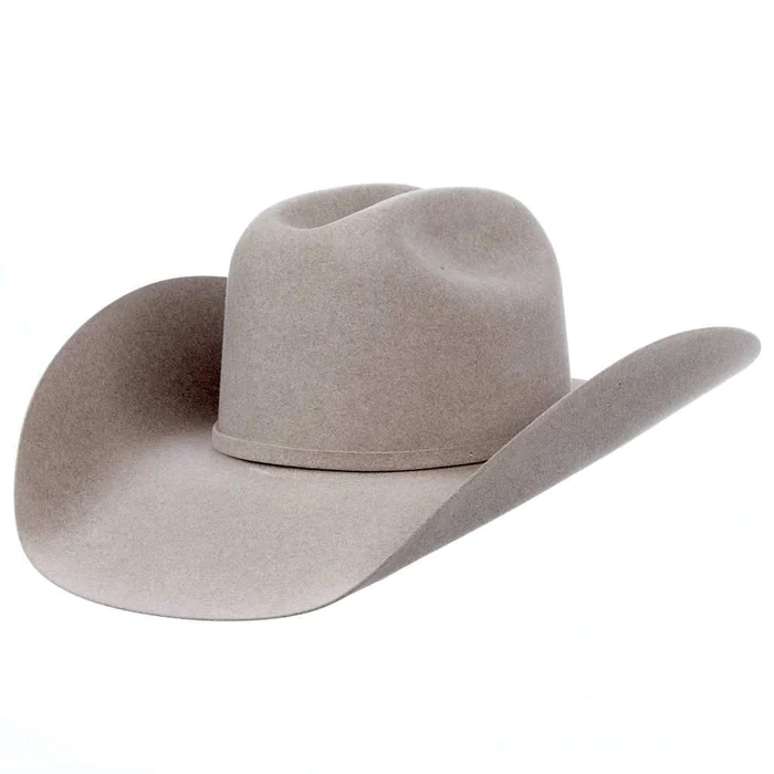 American Hats AHC 40X Rancher Crease Natural 4 1/2in. Brim Felt Cowboy Hat