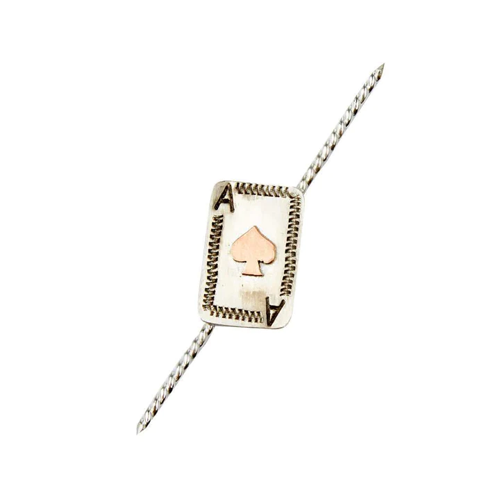 T5 Silver ACE Playing Card Double Ended Toothpick and Hat Accessory