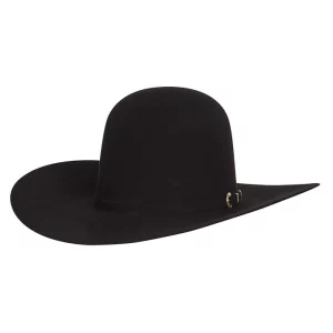 American Hats 40X Black Open Crown 4-1/4in. Brim Felt Cowboy Hat