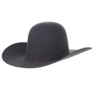 American Hats AHC 100X Steel Self Band 4 1/4in. Brim Open Crown Felt Cowboy Hat