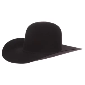 Jw Brooks Custom Hats 6.5oz Summer Felt Black 4 1/2in Brim Cowboy Hat
