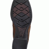 Men's Ariat Tumbled Brown Heritage Stockman Boots - Image 4
