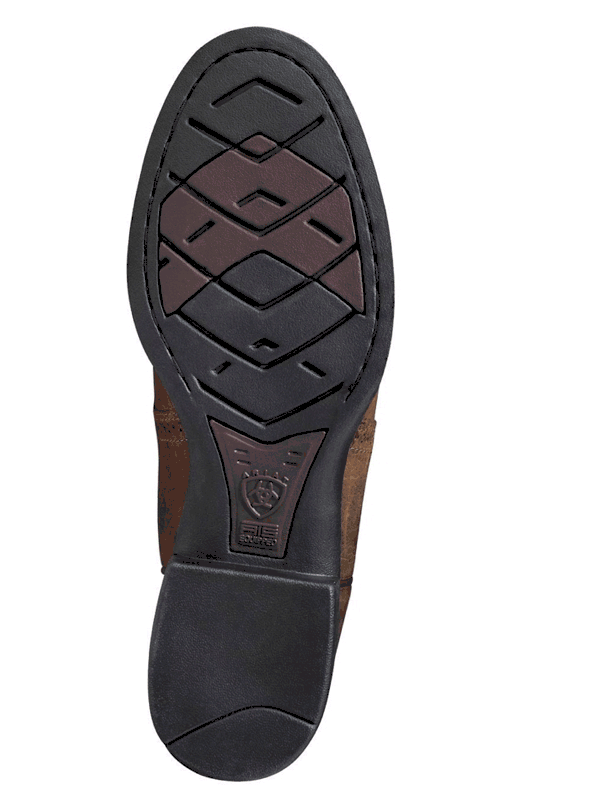 Men's Ariat Tumbled Brown Heritage Stockman Boots - Image 4