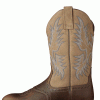 Men's Ariat Tumbled Brown Heritage Stockman Boots - Image 3