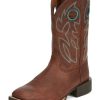 Mens Justin Bowline in Brandy Boots