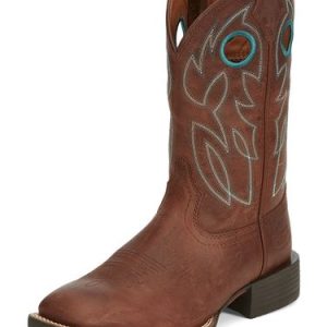 Mens Justin Bowline in Brandy Boots